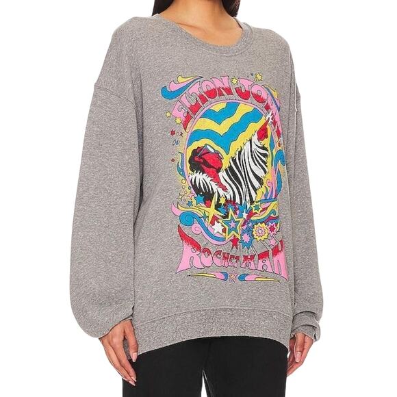 DAYDREAMER Elton John Rocket Man BF Crew Neck Sweatshirt, New with Tag $136 - Picture 7 of 14